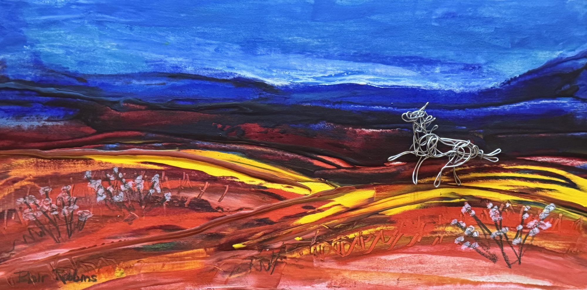 "ENTERING TWILIGHT ON A RAINBOW STONE" by Blair Robbins