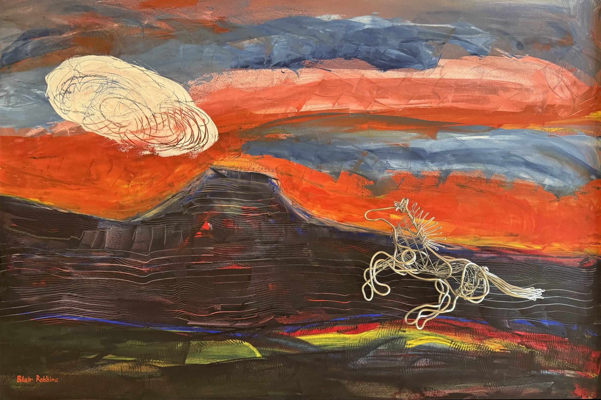 "SACRED WHISPER: TWILIGHT DANCE OF THE WILD HORSE" by Blair Robbins