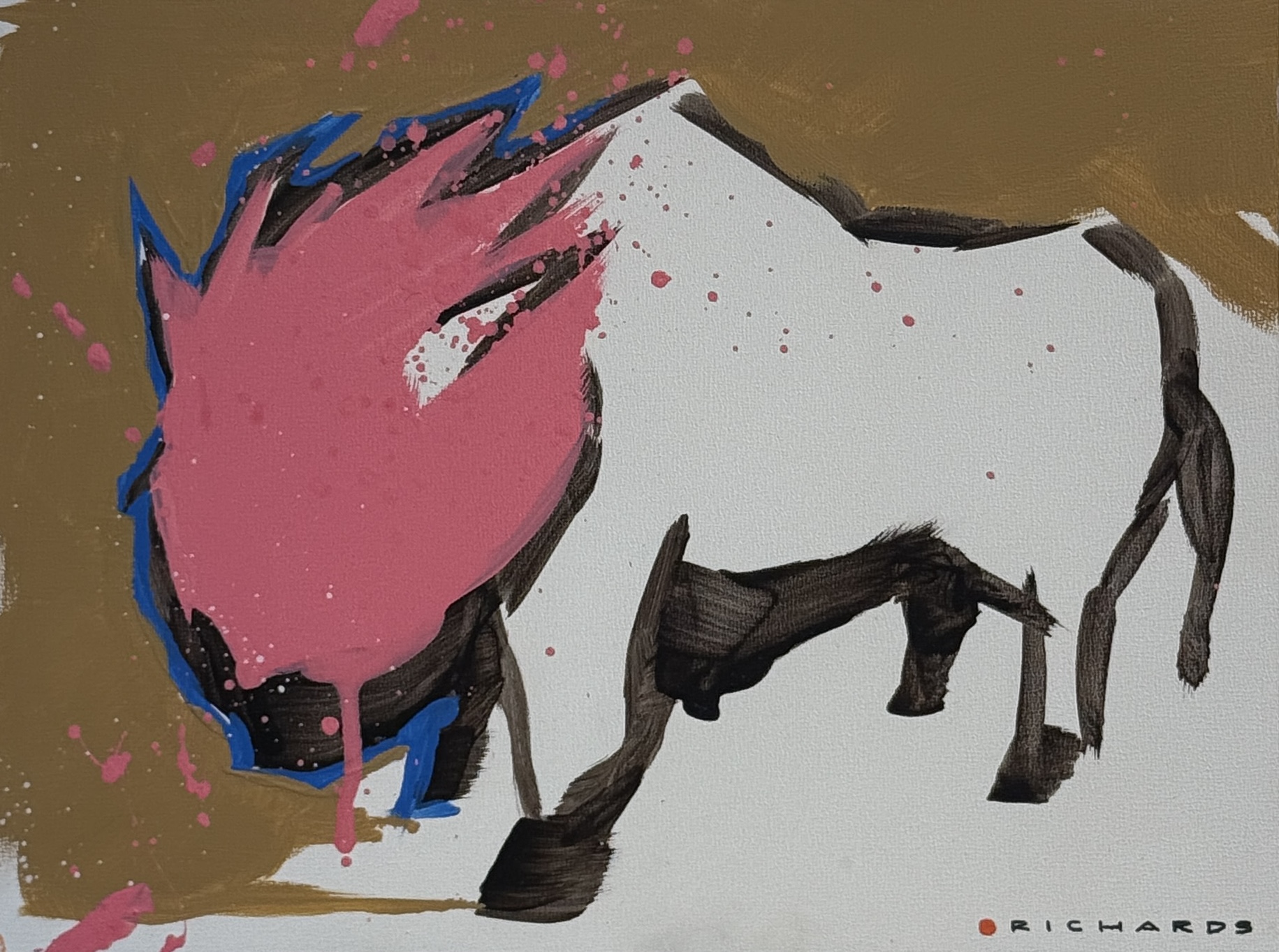 "PINK BUFFALO #5" By Brad Richards