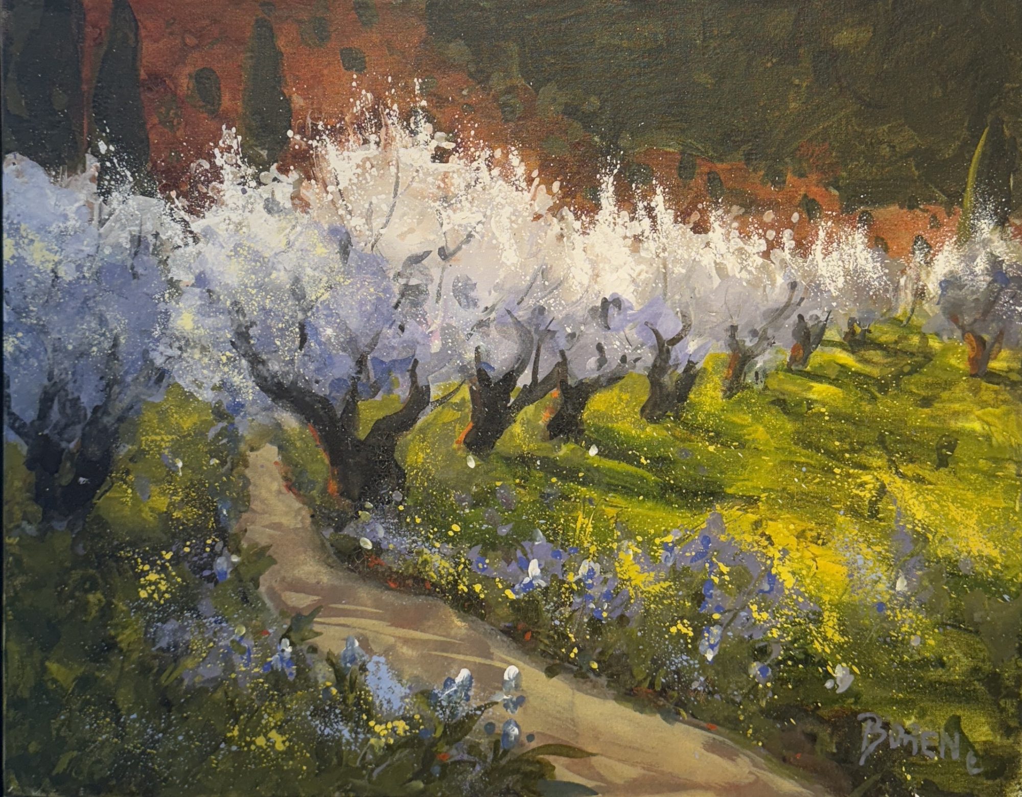 "FRUIT ORCHARD - NM" - By Evelyne Boren
