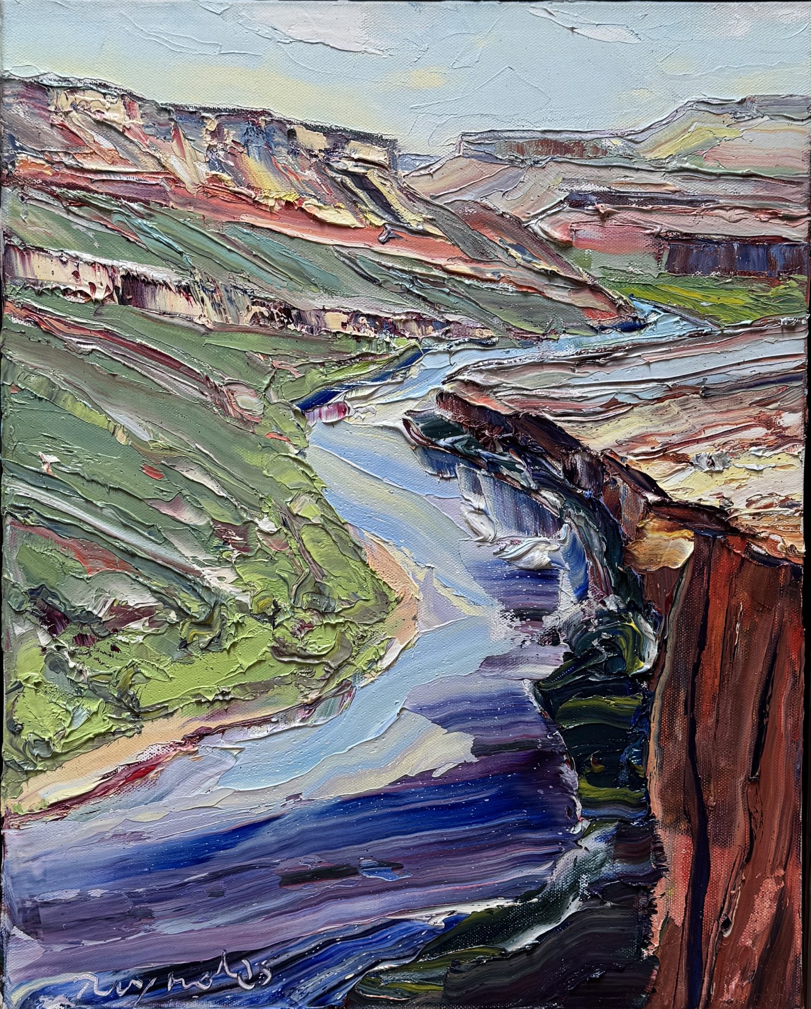 "DELORES RIVER OVERLOOK" - By Robert E. Reynolds