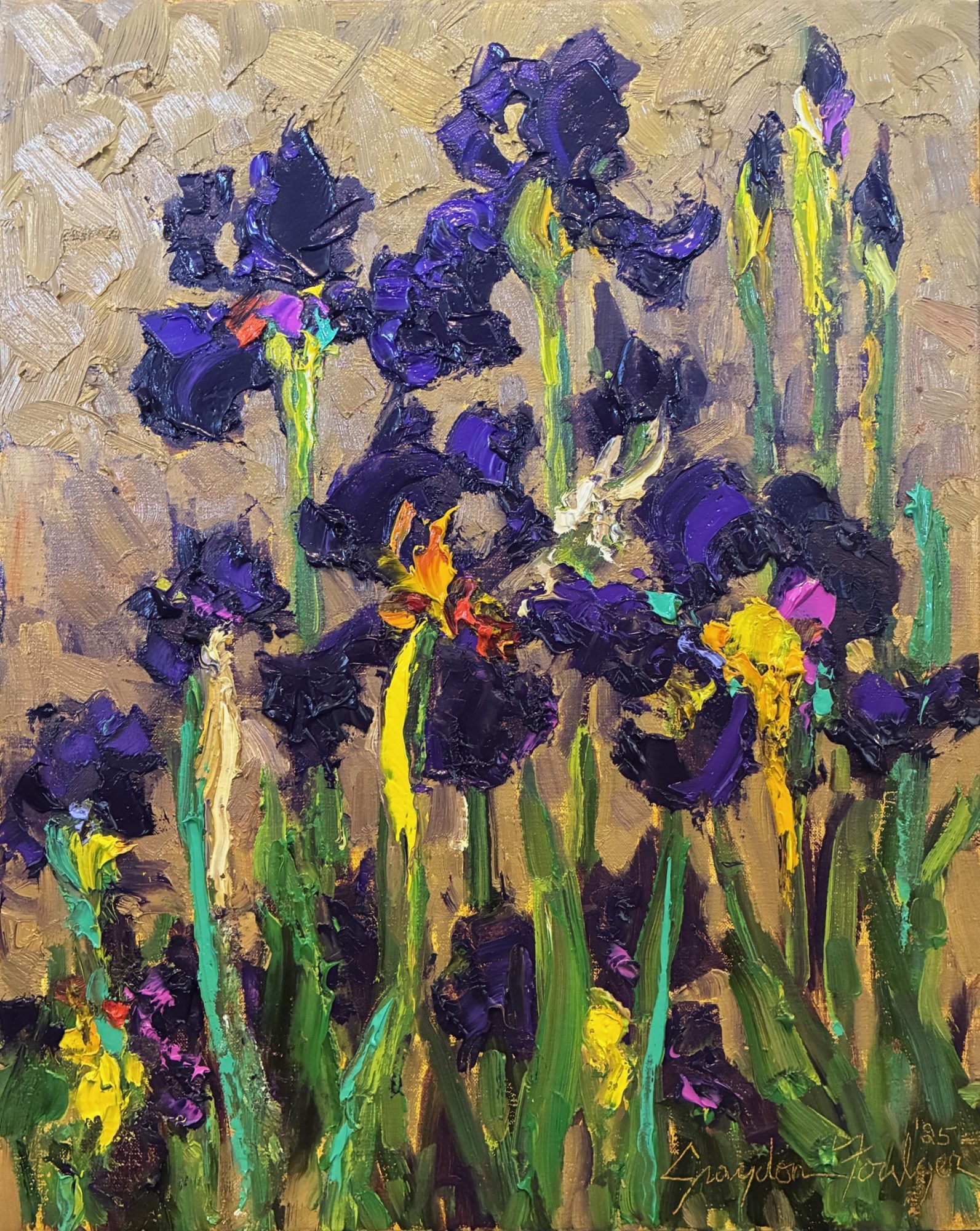 "PURPLE IRIS" - BY GRAYDON FOULGER