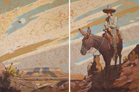 "ACROSS THE DIVIDE DIPTYCH" - BY  SEAN MICHAEL CHAVEZ