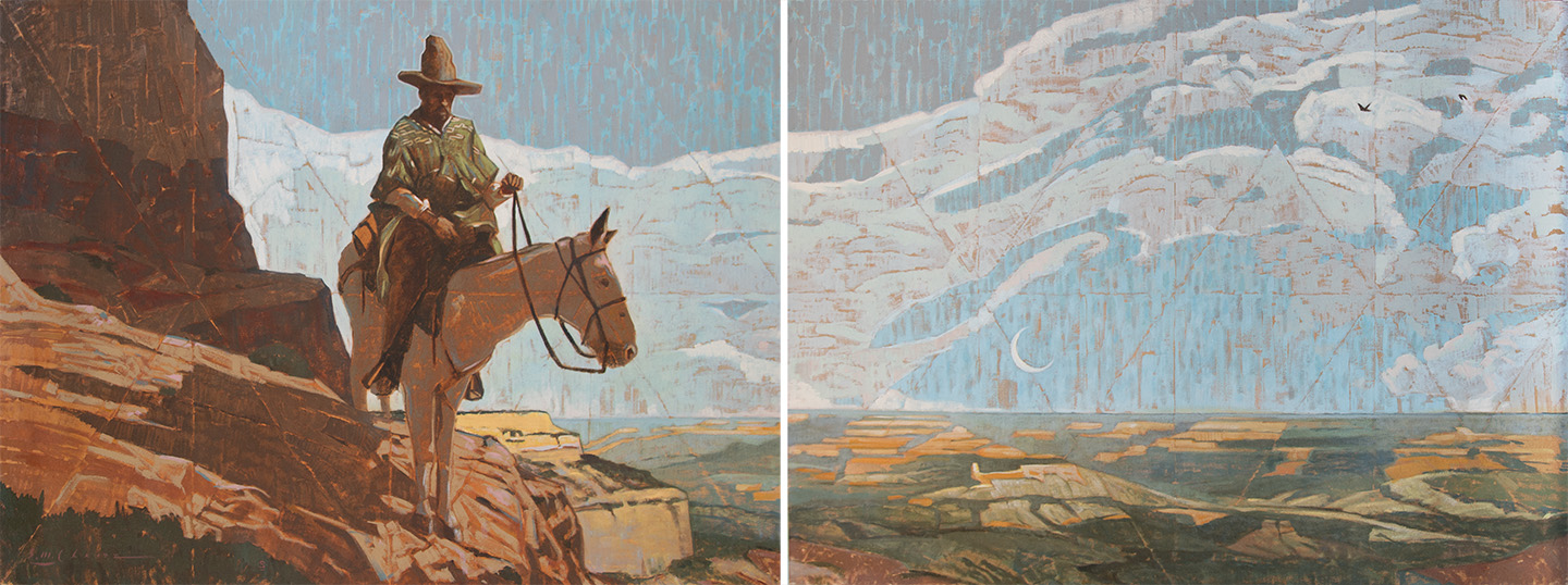 "DISTANCIA GRANDE DIPTYCH" - BY  SEAN MICHAEL CHAVEZ