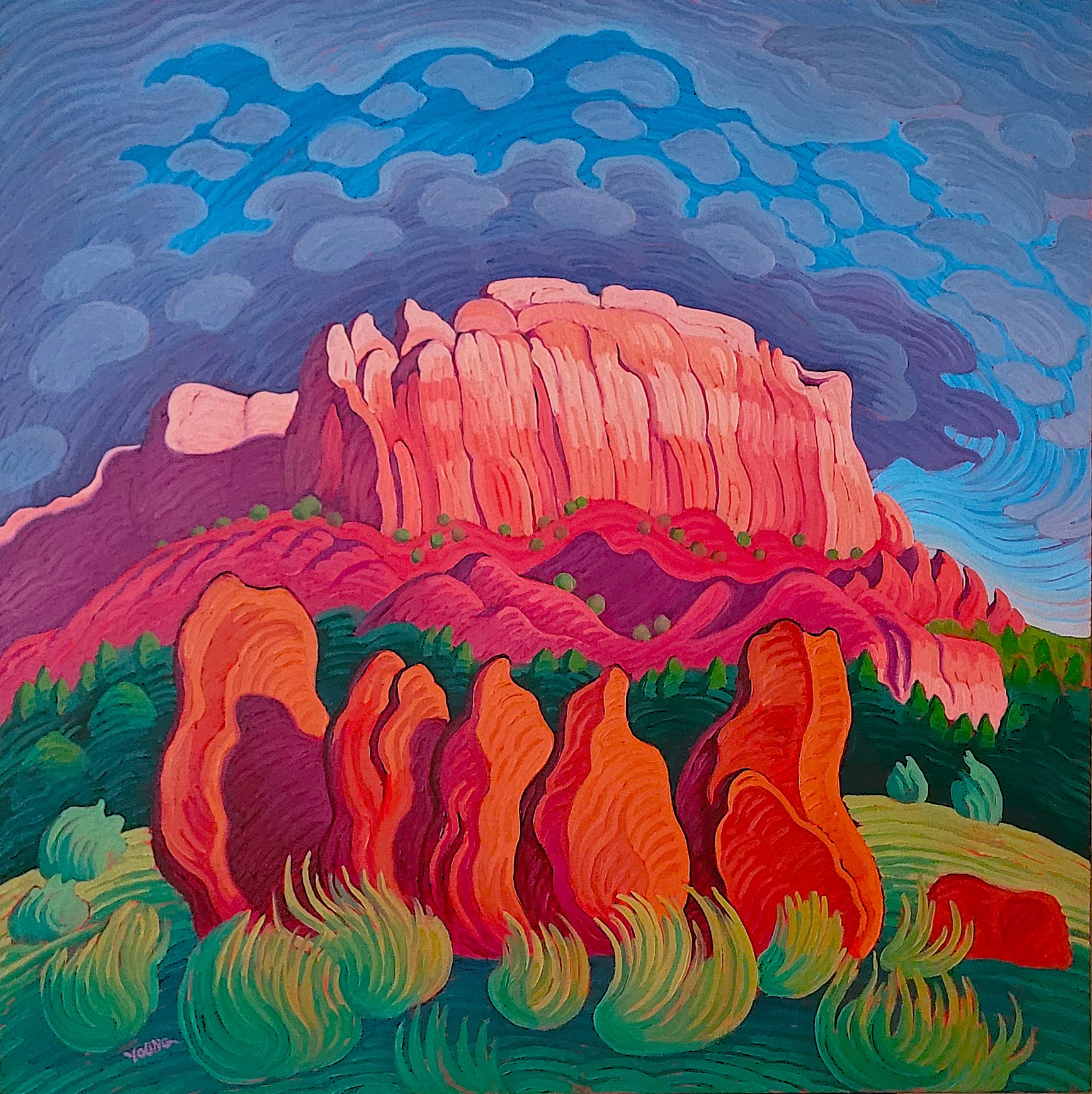 BELOW THE MESA - BY RICK YOUNG