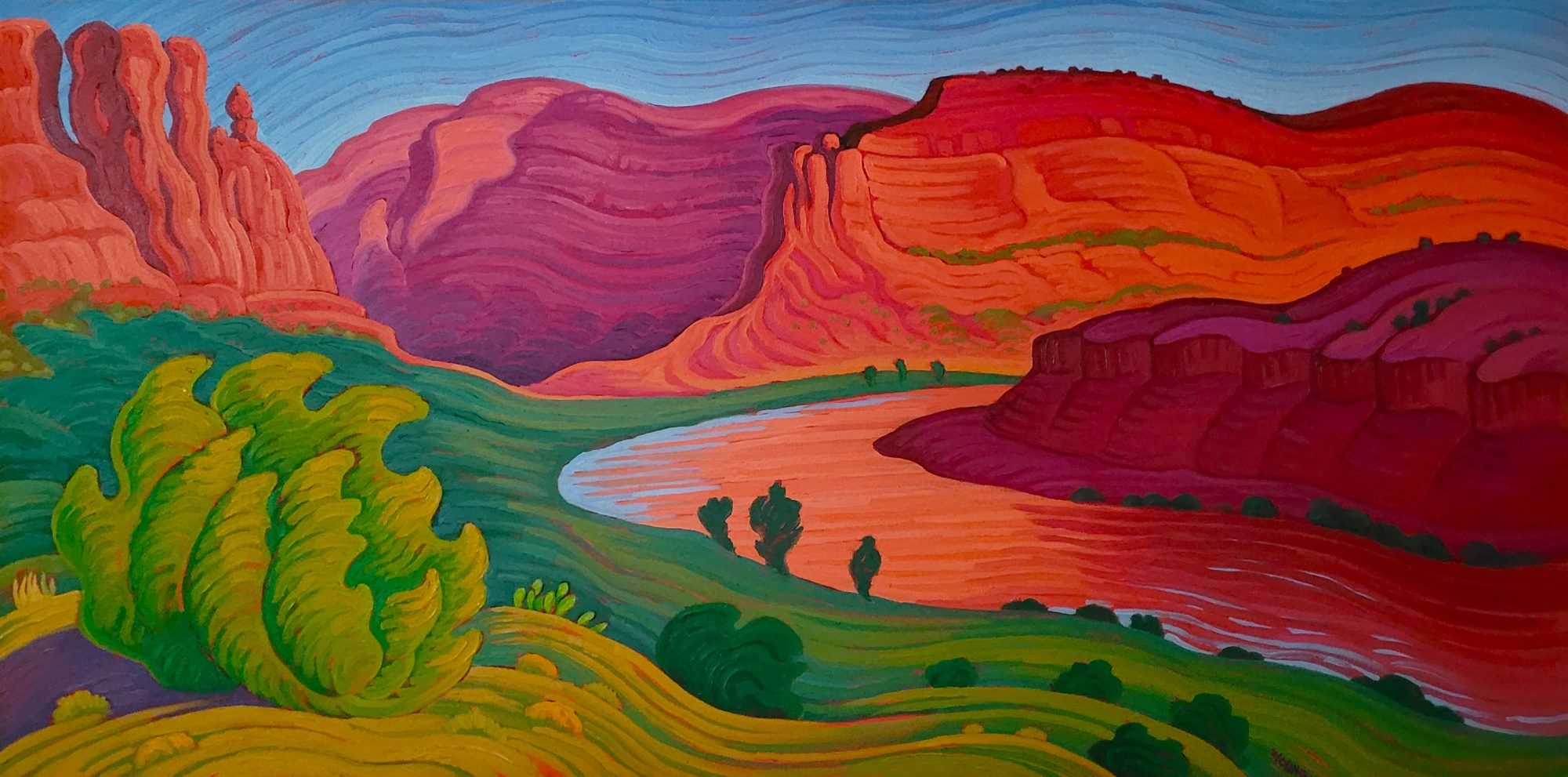 GLOWING RIVER - BY RICK YOUNG