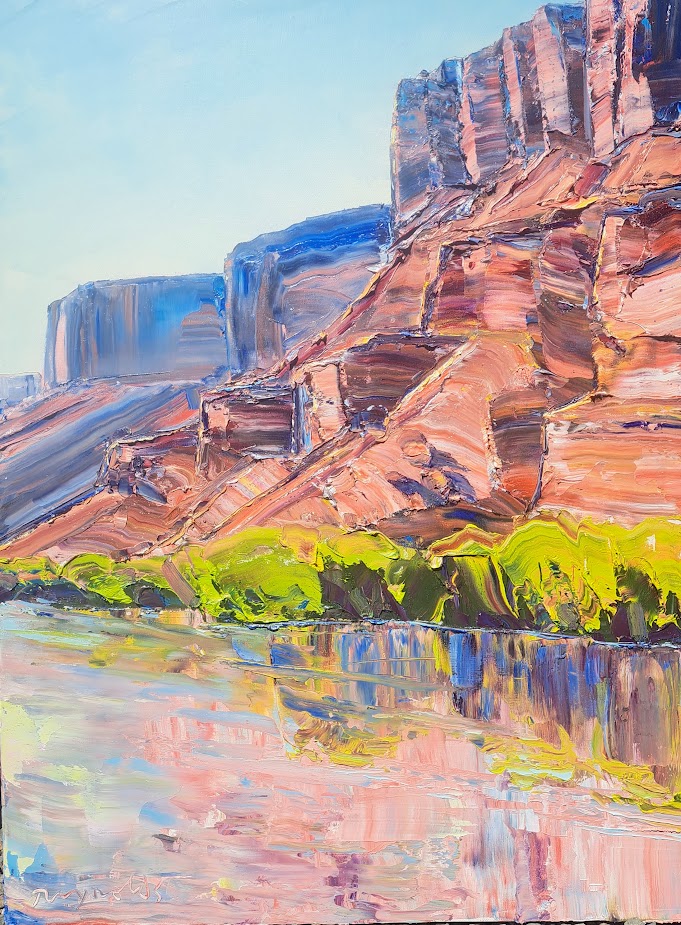 "COLORADO RIVER EVENING" - BY R.E. REYNOLDS