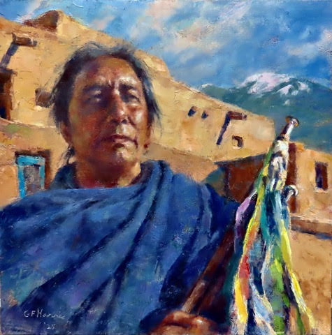TAOS PUEBLO ELDER - BY GREGORY FRANK HARRIS
