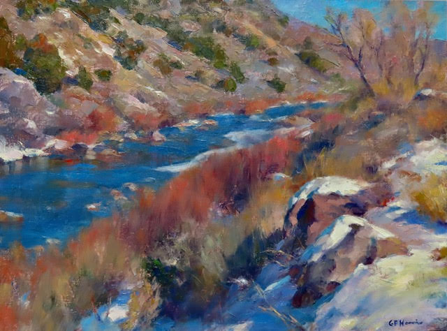 BANKS OF THE RIO GRANDE, WINTER - BY GREGORY FRANK HARRIS