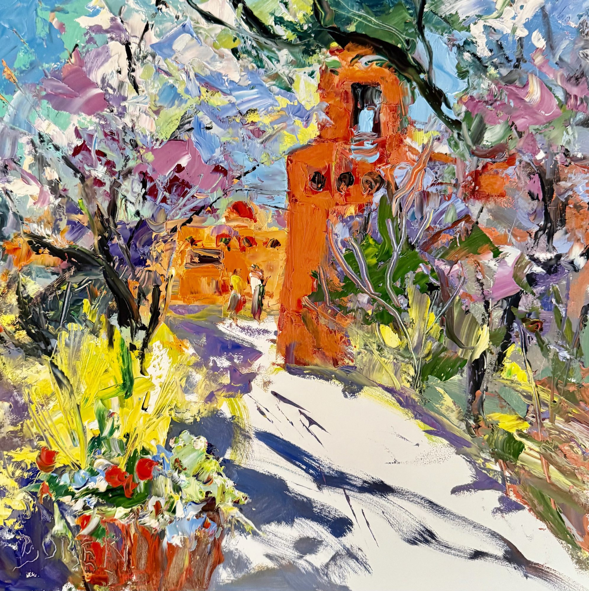 "SPRING AT INN ON THE ALAMEDA" - By Evelyne Boren
