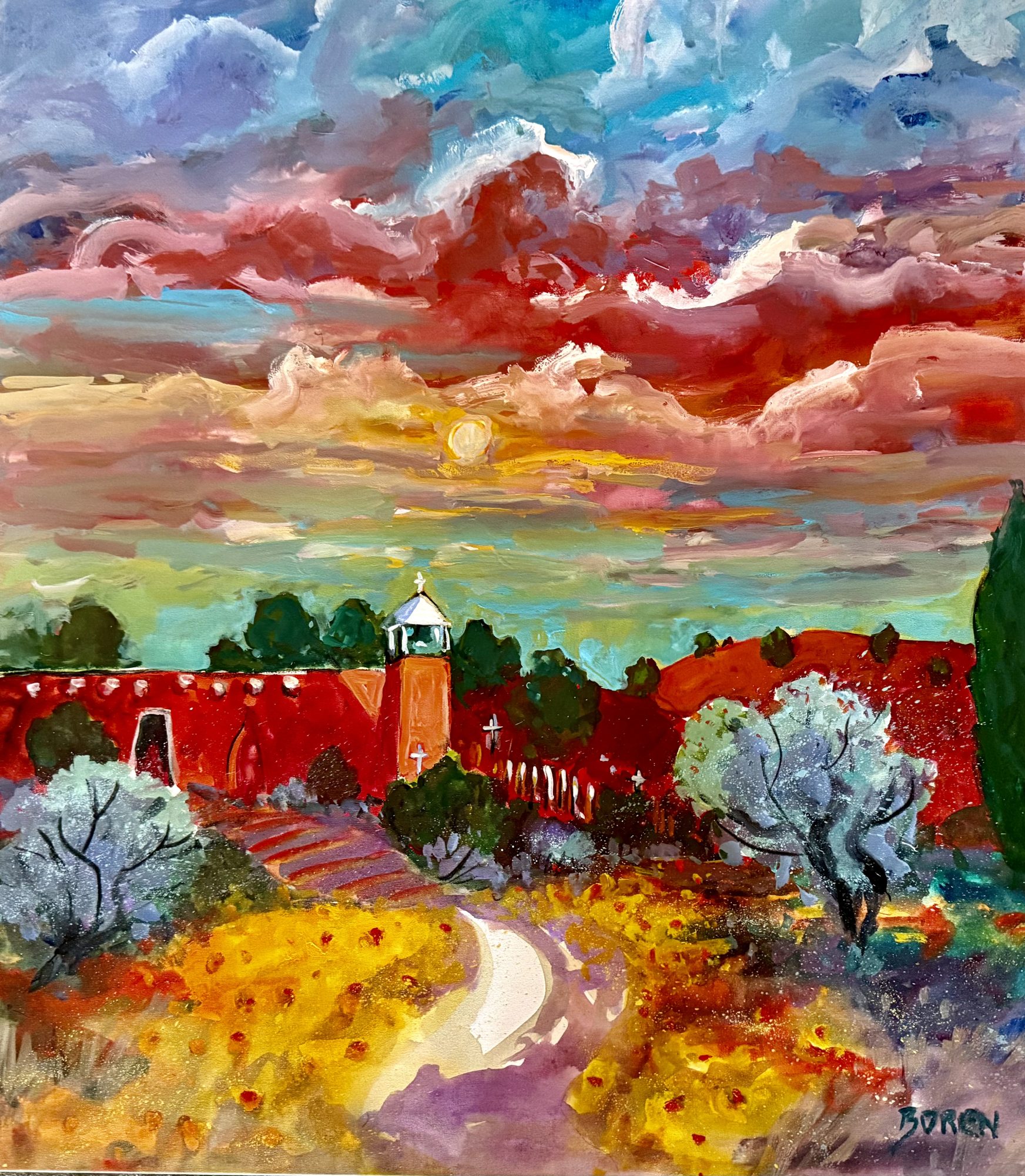 "SUNSET SKY LAS GOLONDRINAS" - By Evelyne Boren