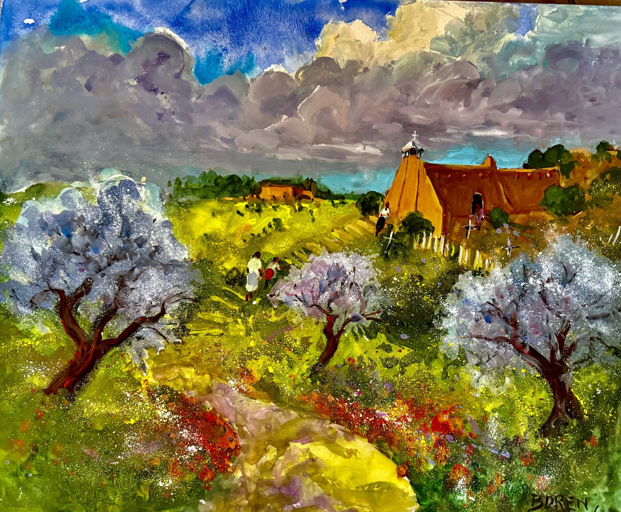 "SPRING WINDS LAS GOLONDRINAS" - By Evelyne Boren