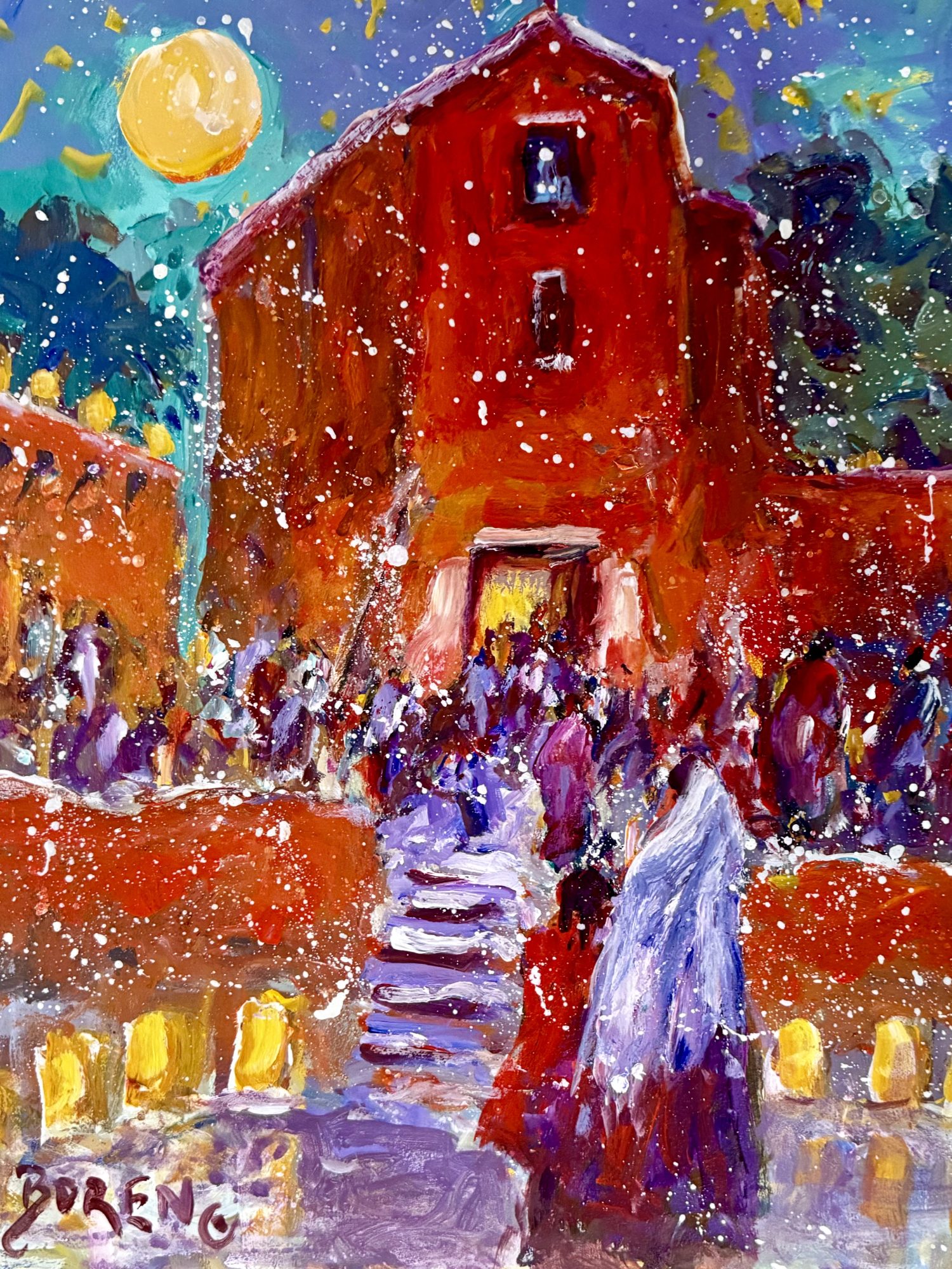 "FIESTA CELEBRATION AT SAN MIGUEL" - By Evelyne Boren