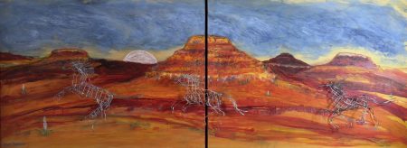 "SILENCE PIERCED BY THE RHYMIC POUNDING OF HOOVES" by Blair Robbins