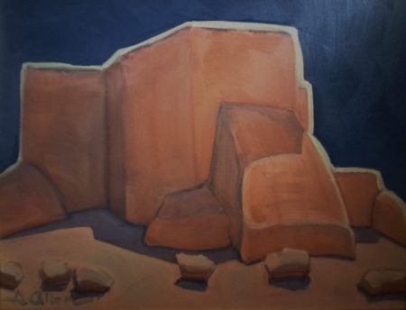 "BACKSIDE, RANCHOS CHURCH" - BY GREG ALLEN