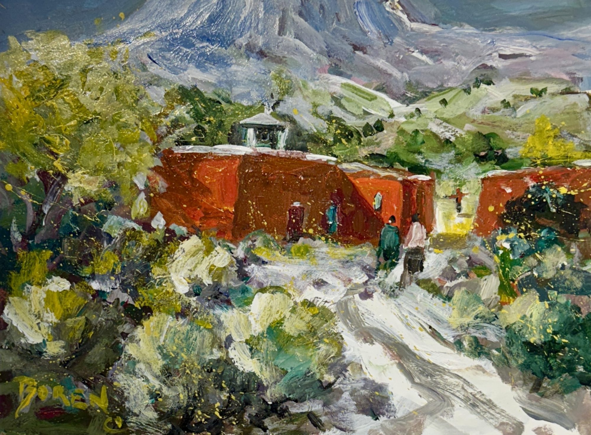 "NEW SNOW TAOS MORADA" - By Evelyne Boren