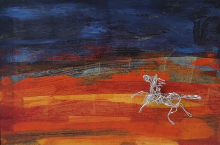 "WILD KIN ON THE PAINTED PLAIN" (Panel 2) by Blair Robbins