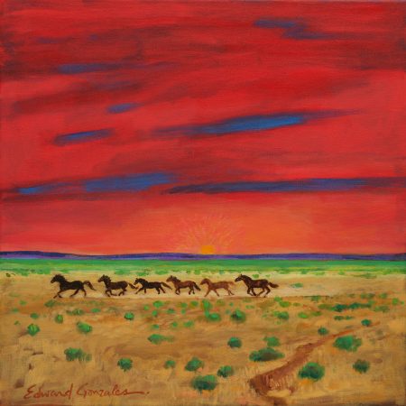 “MUSTANG SUNRISE” - BY EDWARD GONZALES