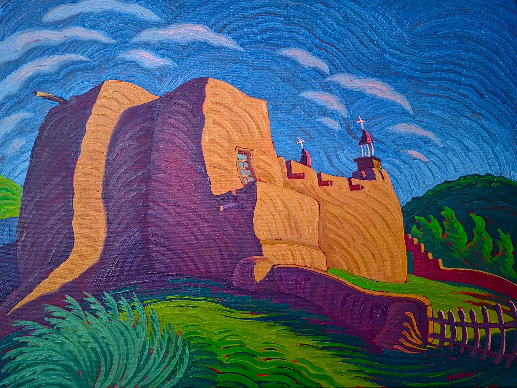 las-trampas-shadows-18x24-oils-on-canvas-rick-young LAS TRAMPAS SHADOWS - BY RICK YOUNG