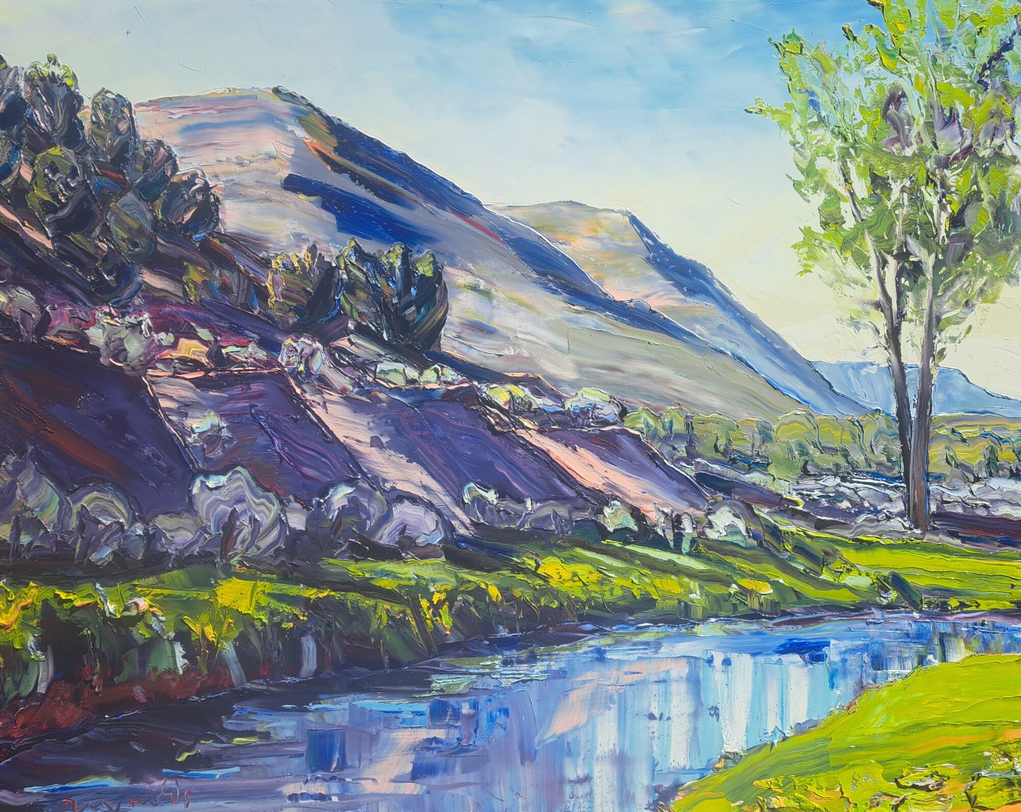 "GREEN MEADOW AND STILL POOL" - By Robert Reynolds