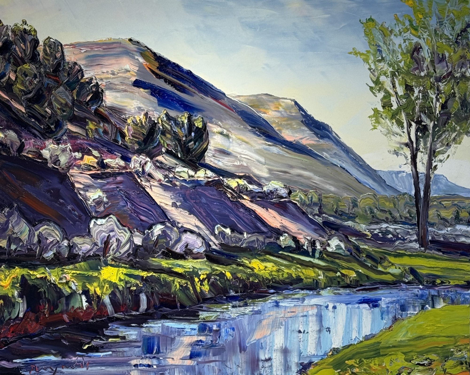 "GREEN MEADOW AND STILL POOL" - By Robert Reynolds