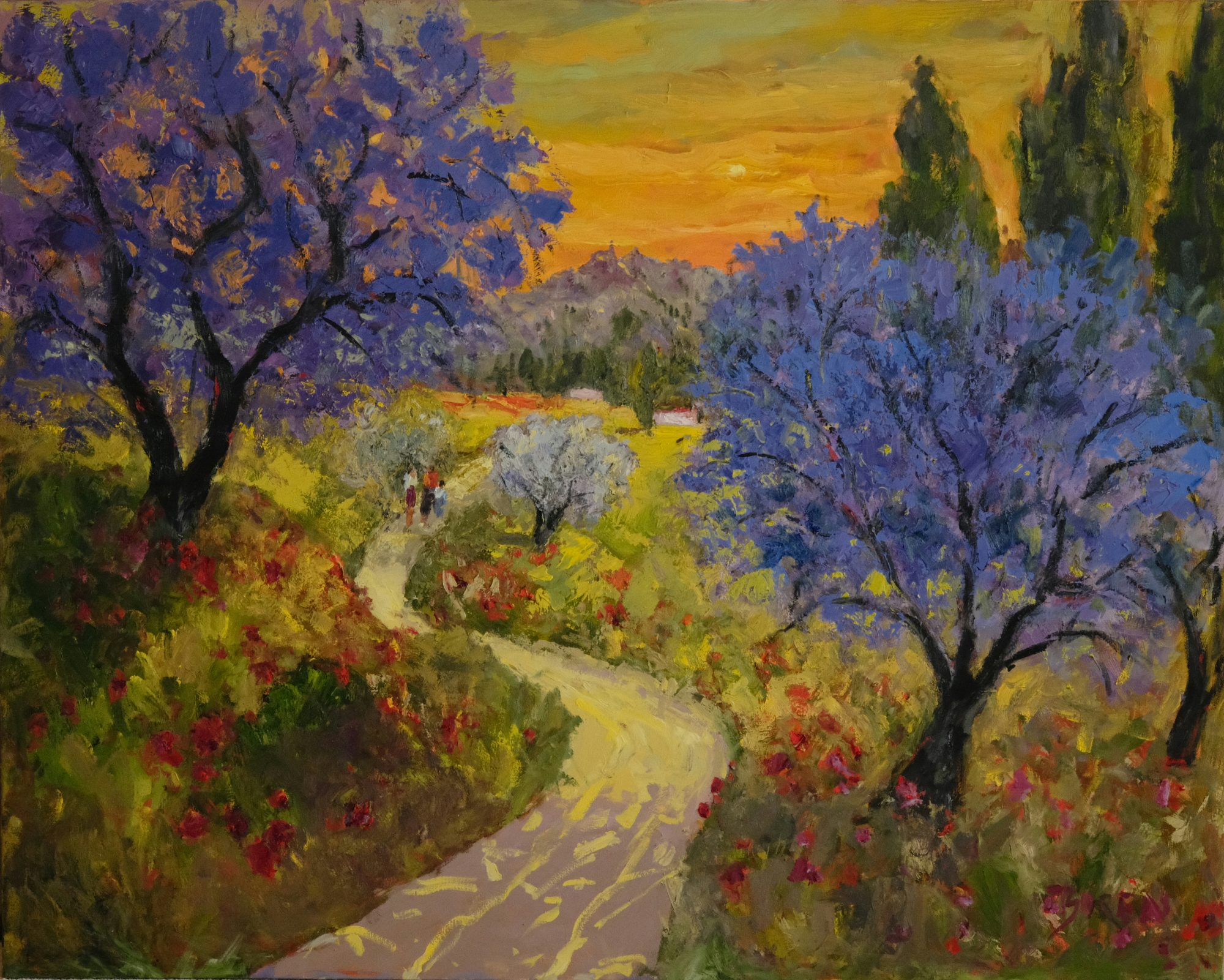 "BEAUTIFUL JACARANDA TREES" - By Evelyne Boren