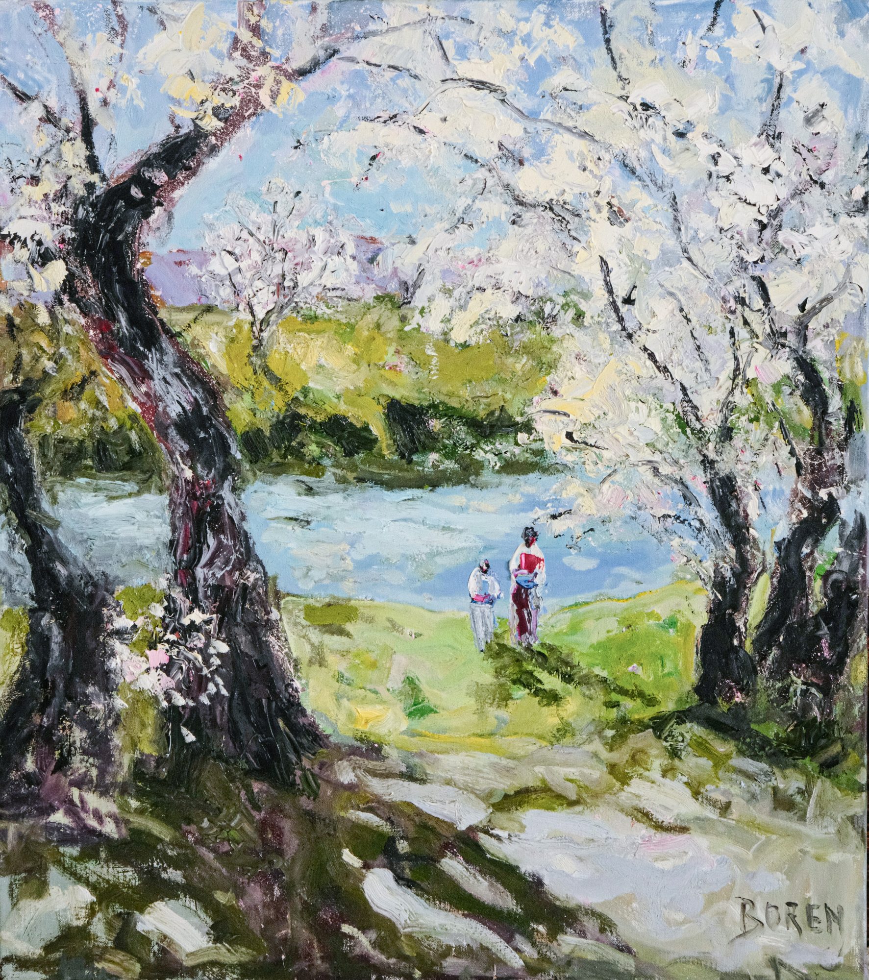 "JOY OF CHERRY BLOSSOMS" - By Evelyne Boren