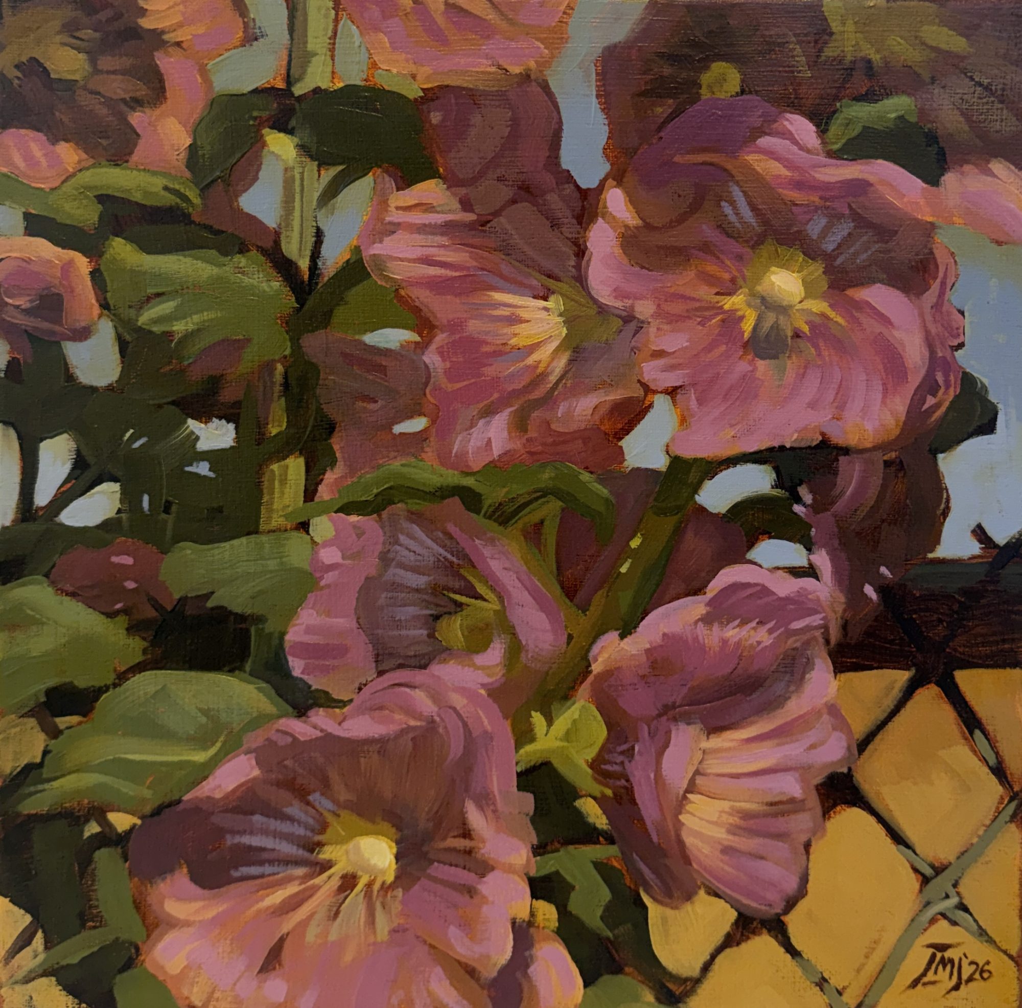 HOLLYHOCKS #7 - BY JIM JENNINGS