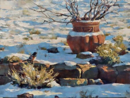 Towhee and Terracotta - By Gregory Frank Harris